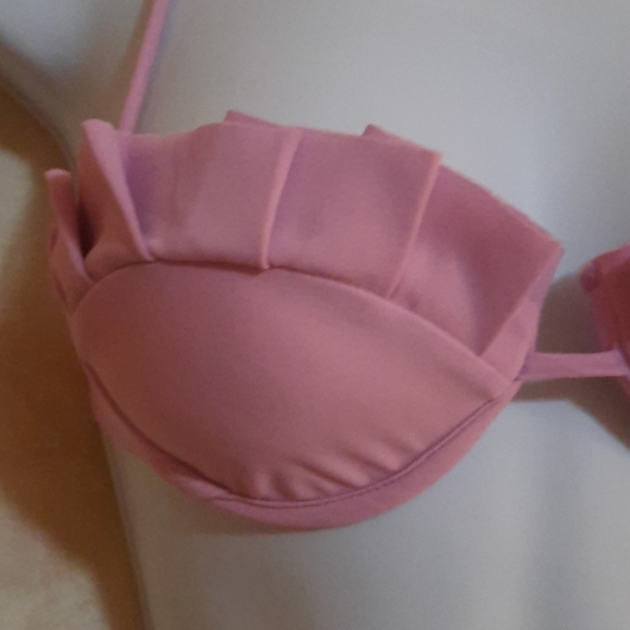 Pink Ruffle Bikini Top - Picture 3 of 9